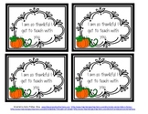 FREE Thanksgiving Thankful Notes {for students and coworkers}