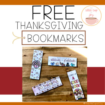 Preview of FREE Thanksgiving Themed Coloring Bookmarks