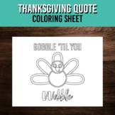 FREE Thanksgiving Turkey Coloring Sheet | Printable Art Activity