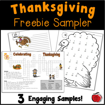 Preview of FREE Thanksgiving Worksheets