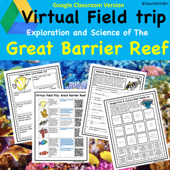 Preview of FREE The Great Barrier Reef Virtual Field Trip for  Google Classroom