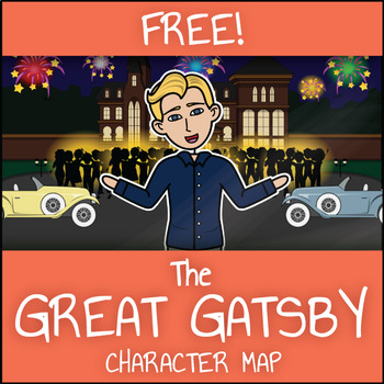 great gatsby character map