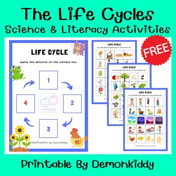 Preview of FREE The Life Cycle Sequencing Cards | All About Life Cycle Activities