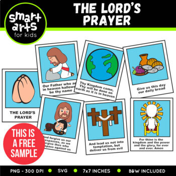 Preview of FREE The Lords Prayer Clip Art