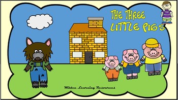 Preview of FREE - The Three Little Pigs Slide Show