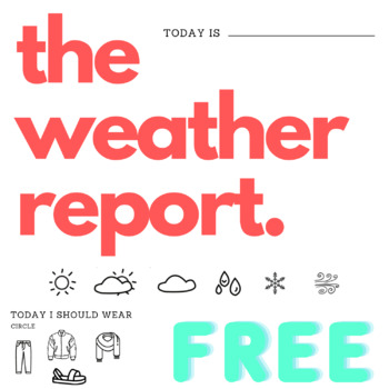 Preview of FREE The Weather Report - Weather Journal