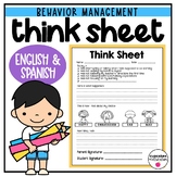 FREE Think Sheet for Classroom Management