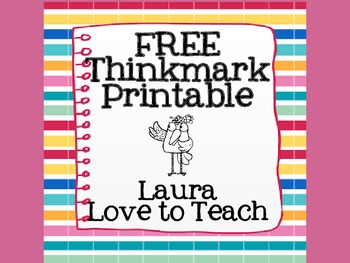 Preview of FREE Thinkmarks Printable