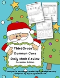 FREE Third Grade Common Core Daily Math Review - December Edition