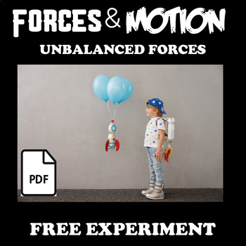 Preview of FREE Third Grade Forces and Motion Experiment  NGSS3-PS2-1