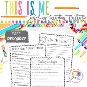 Preview of FREE This Is Me | The Day You Begin | First Week Get to Know You Activities