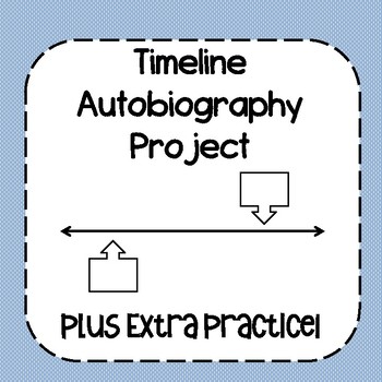 Preview of FREE Timeline Autobiography Project and Practice