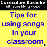 FREE! ~ 'Tips For Using Songs In Your Classroom' l Distanc
