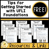 FREE - Tips for Getting Started with UFLI Foundations Phon