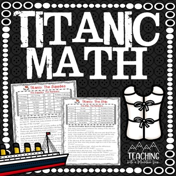 Preview of FREE Titanic Math Activity