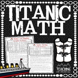 FREE Titanic Math Activity