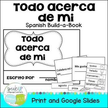 Preview of FREE Todo acerca de mi Spanish Printable & for Google Slides | español