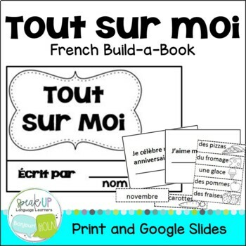 Preview of FREE Tout Sur Moi French All About Me Printable & for Google Slides | français