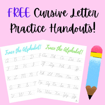 Preview of FREE Trace the Alphabet (Cursive Letters)