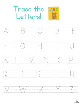 FREE Trace the Alphabet Handout by Inspired Learning Designs | TPT