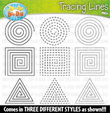 FREE Tracing Lines Spirals Clipart Set {Zip-A-Dee-Doo-Dah 