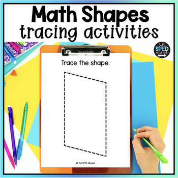 Preview of Free Tracing Math Geometry Shapes Work Task Fine Motor Skills Special Education