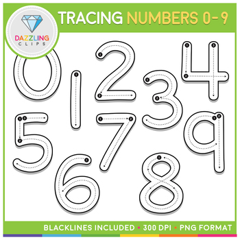 numbers clipart 0