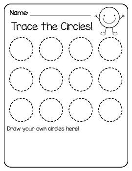 free tracing shapes worksheets by tt science and math tpt