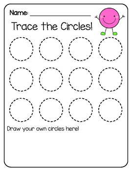 Preview of Tracing Shapes Worksheets