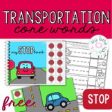 FREE Transportation/Vehicles Thematic Core Vocabulary Acti