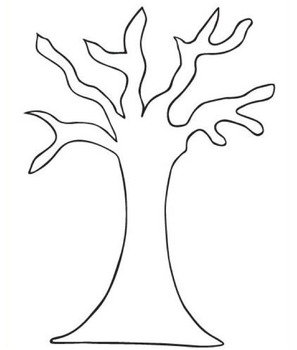 Preview of FREE Tree Outline for Apple Painting
