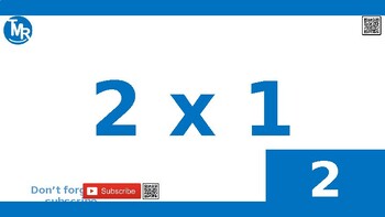 Preview of FREE 2 Times Tables Flash Cards - Digital