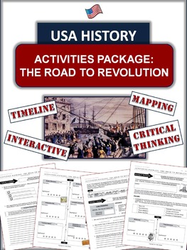 Preview of American Revolution Package: The Road to War - Timeline, Game, and Activities!