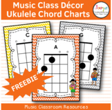 Music Class Decor - Ukulele Chord Charts