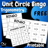 FREE Unit Circle Bingo Trigonometry Math Game Evaluating T