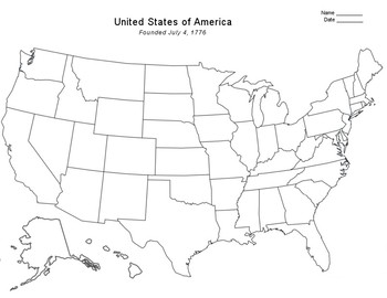 free united states map by the harstad collection tpt