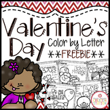 FREE VALENTINE'S DAY COLOR BY LETTER