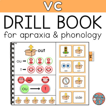Preview of FREE VC Drill Book for Speech Therapy • Apraxia & Phonology