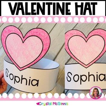 Preview of FREE Valentine Hat for Valentine's Day Activity | Editable Powerpoint