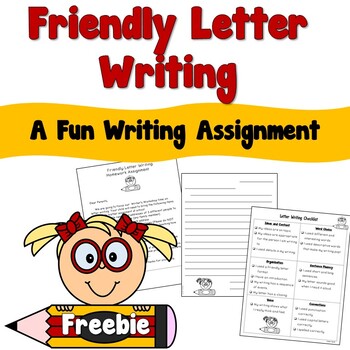 Preview of FREE Friendly Letter Writing Activity