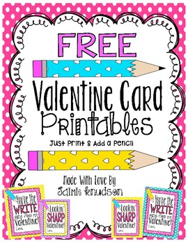 Free Valentine S Day Card For Teachers Or Students Tpt