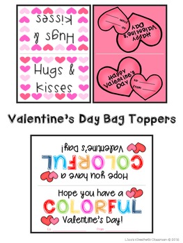 FREE Valentine's Day Cards and Bag Toppers by Chalkboard Superhero