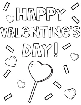 FREE Valentine's Day Coloring Page by Second With Sass | TpT