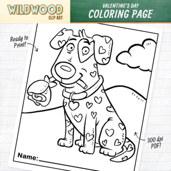 Preview of FREE Valentine's Day Coloring Page