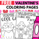 FREE Valentine's Day Coloring Pages or Cards