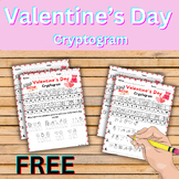 FREE Valentine's Day Cryptogram/Code Breaker No Prep