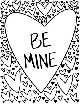 FREE Valentine’s Day Heart Coloring Page by Kathleen Poteat | TPT