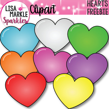 Preview of FREE Valentine's Day Hearts Clip Art