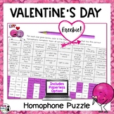 FREE Valentine's Day Color by Code Homophones Mystery Pict