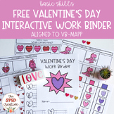 FREE Valentine's Day Interactive Work Binder – Basic Skill